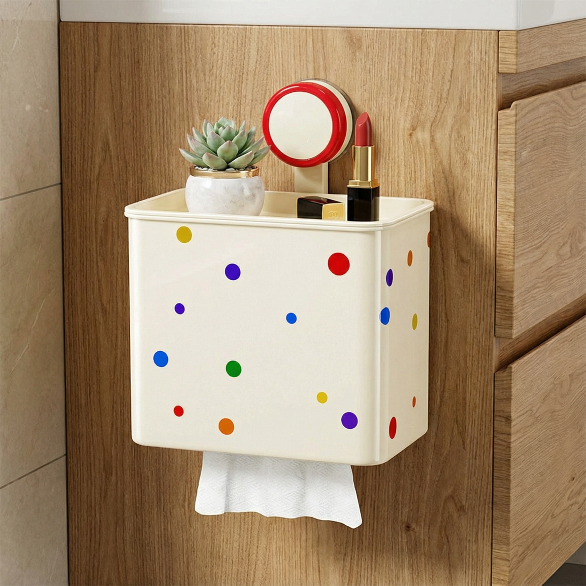 吸盘卫生间厕纸盒厕所纸巾盒