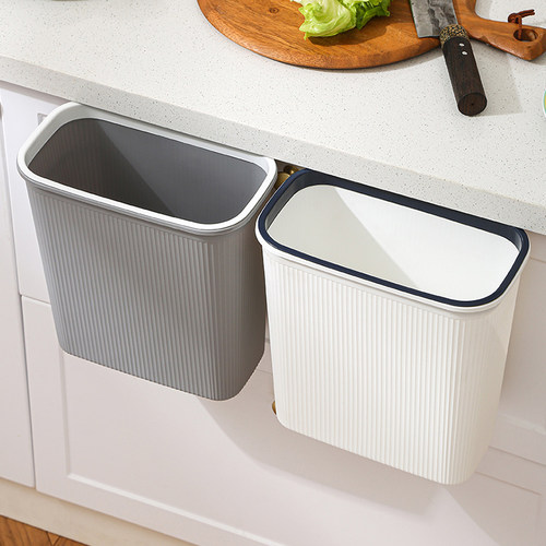 居家家家用厨房壁挂式无盖垃圾桶