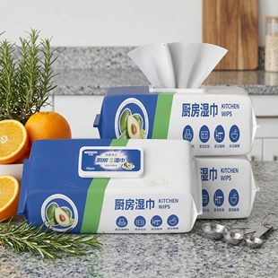 厨房湿巾强力油烟机大包加大加厚清洁去油污湿纸巾家用一次性湿巾