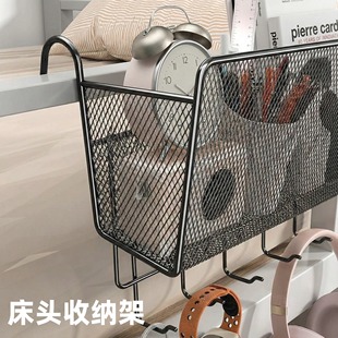 宿舍床头置物架寝室女收纳架挂钩可挂式 寝室简约风多功能免安装