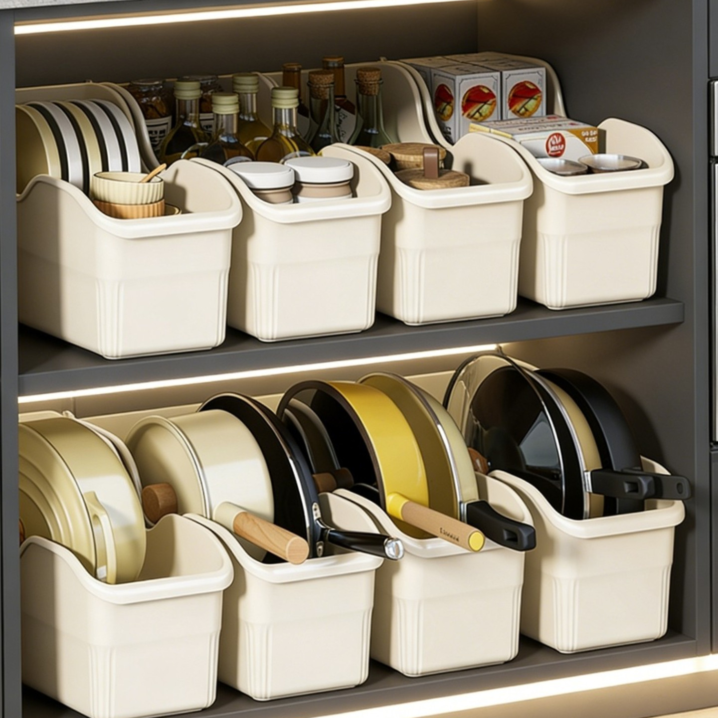 橱柜锅具收纳盒整理盒锅盖调料带滑轮可移动下水槽多功能收纳架,收纳整理,桌面收纳盒,淘宝优惠券,粉丝福利购,淘宝优惠卷