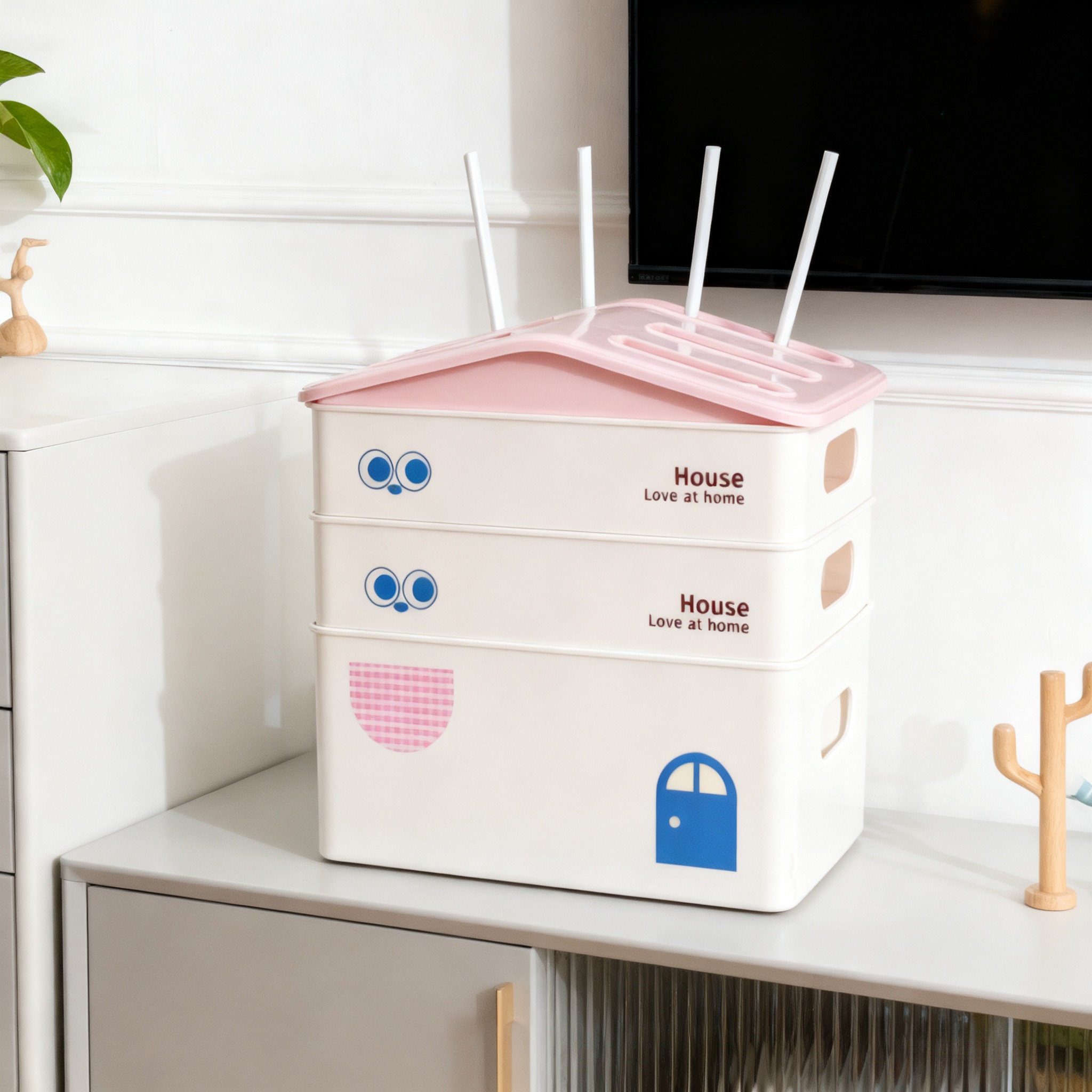 路由器收纳盒家用多层线电视