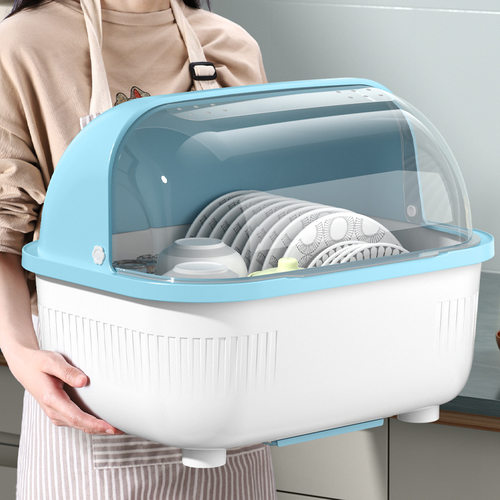 碗筷收纳盒餐具沥水带盖碗柜箱
