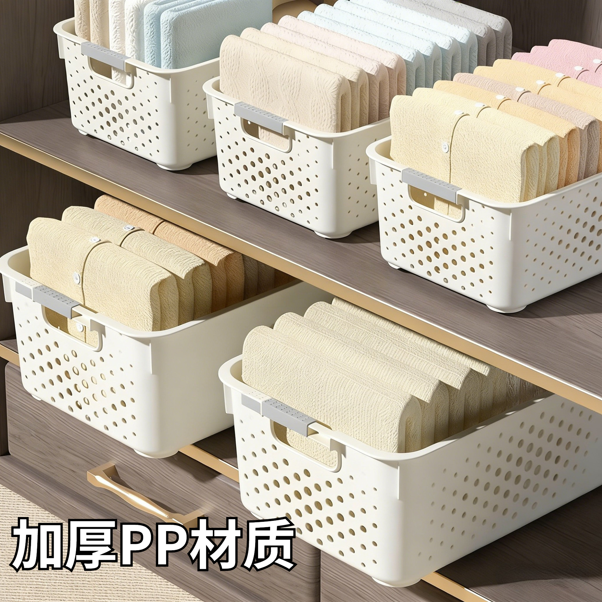 杂物收纳筐家用厨房橱柜PP材质储物置物篮零食玩具收纳盒整理筐fh,收纳整理,收纳筐,淘宝优惠券,粉丝福利购,淘宝优惠卷