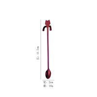 304 stainless steel coffee spoon, cat spoon, hanging cup, stirring dessert tea spoon, hanging long-handled mug, ice spoon thumbnail 6