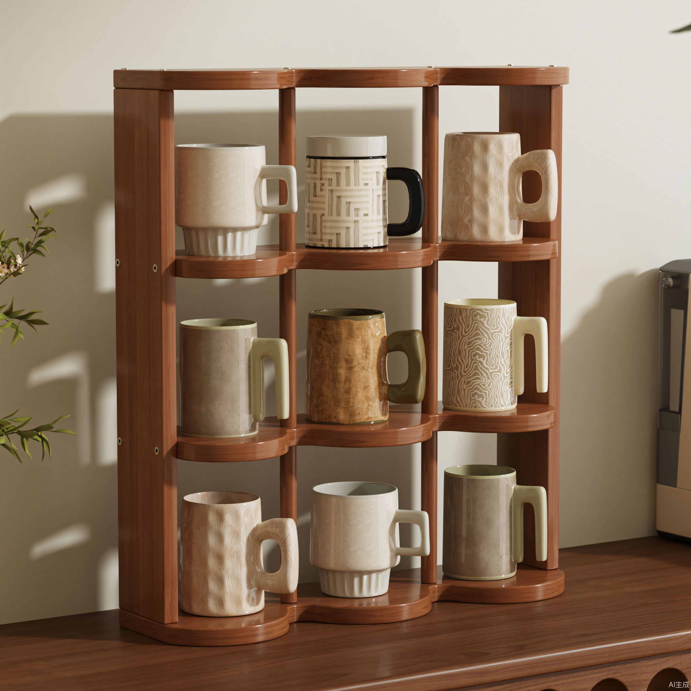 多层杯架马克杯茶杯收纳架手办