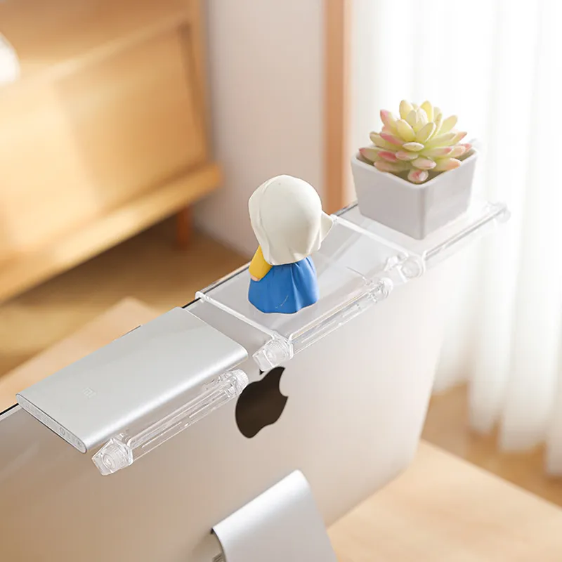 显示屏顶部置物架小号免打孔