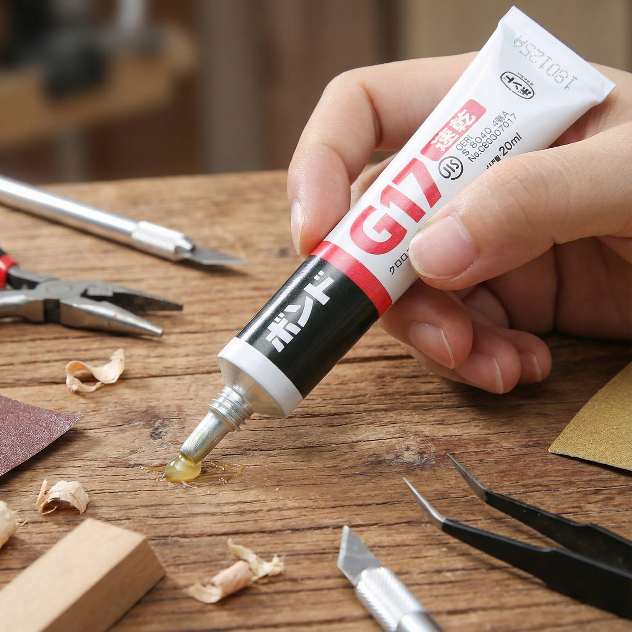粘得牢胶水工具日本强力胶水粘贴金属皮革胶水粘合剂家用速干粘胶