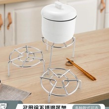 不锈钢迷你蒸架高脚矮脚三脚架子炖盅隔水架电饭锅蒸锅支架特小号