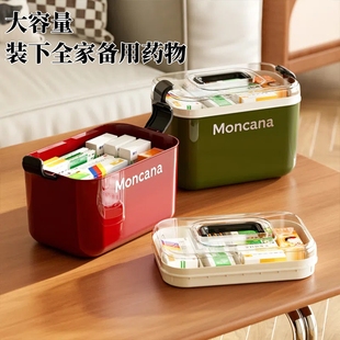 药箱家庭装药品药物收纳盒小药箱医药箱家用大号大容量放药的药柜