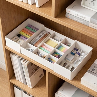 袜子收纳盒分隔整理箱伸缩三合一文胸内裤 内衣储物盒家用衣柜简约