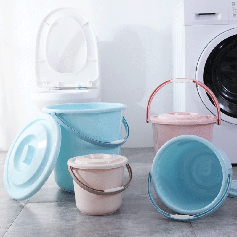 塑料加厚提水桶宿舍带盖玩具桶