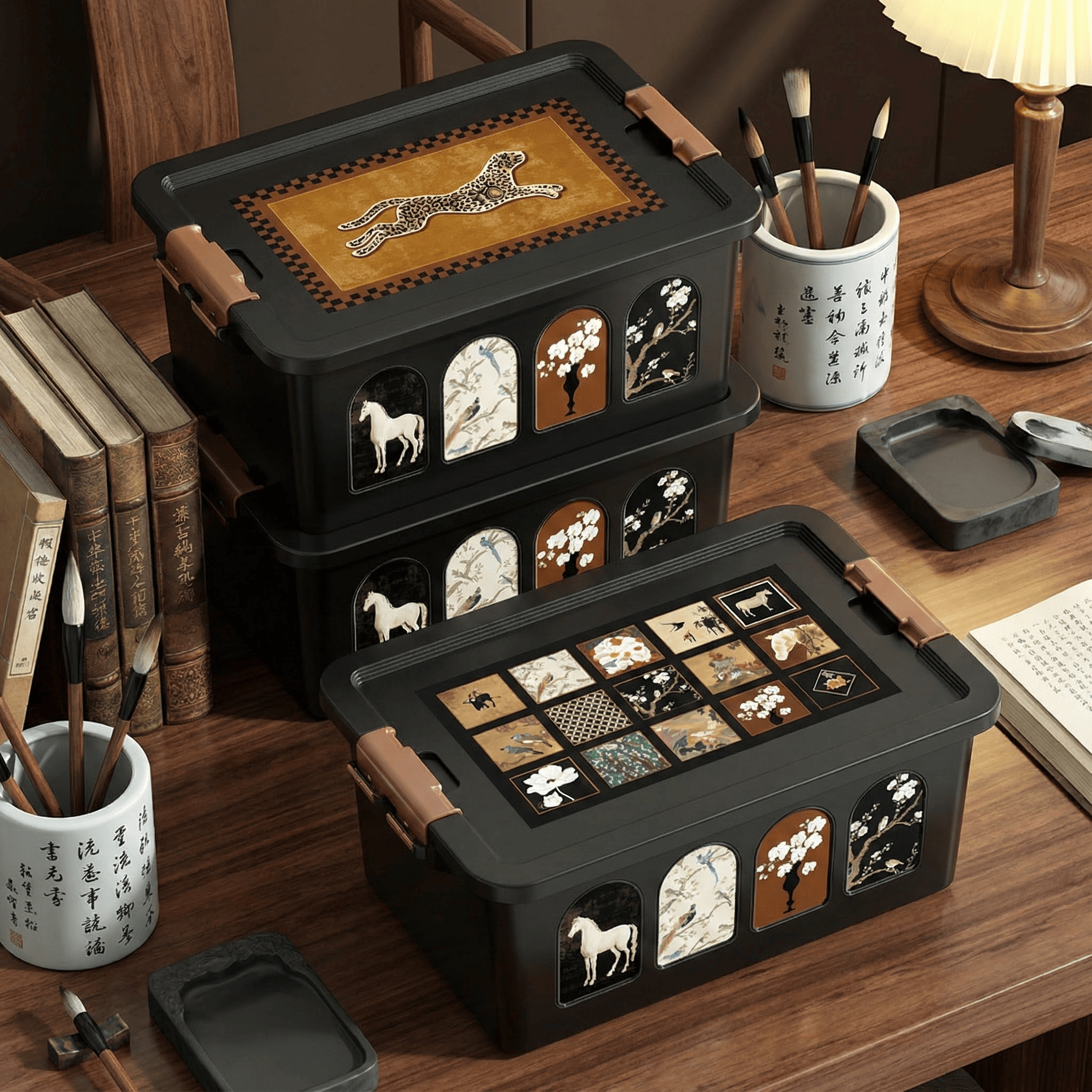 桌面收纳盒抽屉式高颜值中古风多层玄关家用学生宿舍文具收纳柜,收纳整理,桌面收纳盒,淘宝优惠券,粉丝福利购,淘宝优惠卷