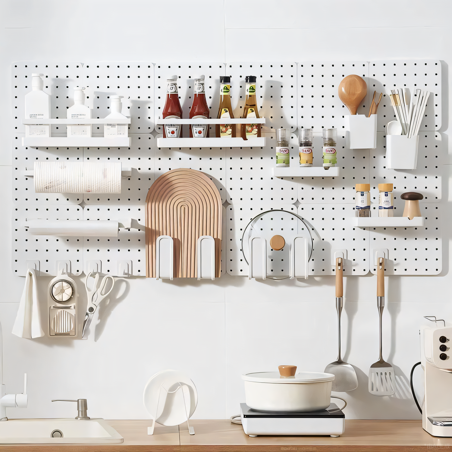 免打孔收纳洞洞板配件墙壁宿舍