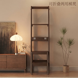 多功能两用梯凳家用折叠梯子楠竹加厚人字梯两用步梯室内登高爬梯