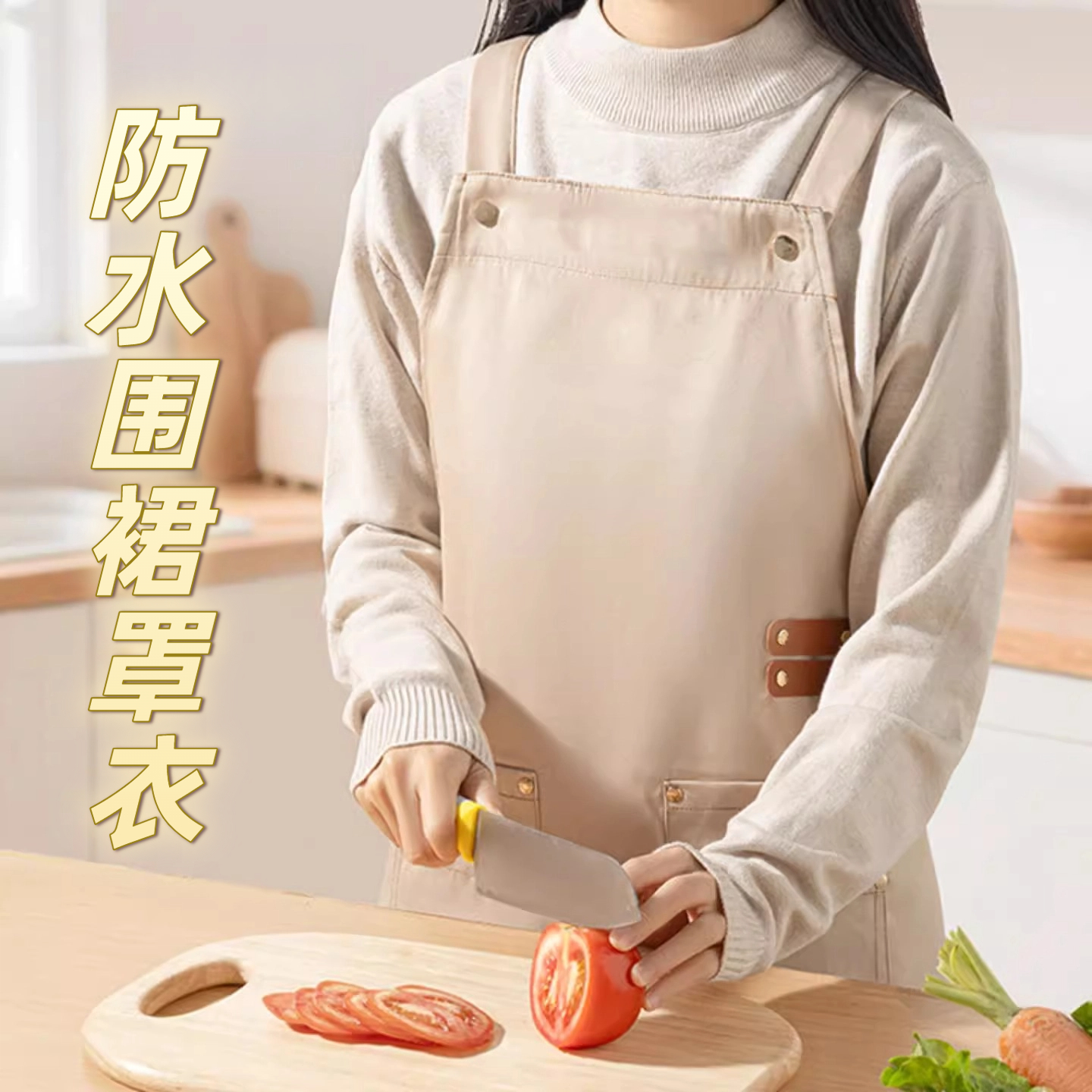 围裙防水厨房家用做饭炒菜罩衣