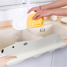 居家家厨房水槽挡水板洗手台防溅水挡板水池洗碗池台面硅胶防水条