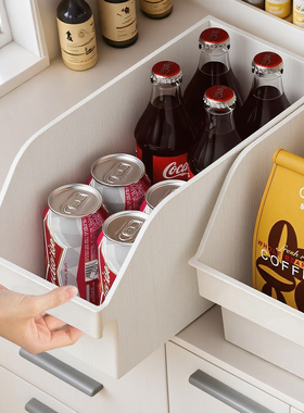 橱柜收纳盒零食杂物置物架家用桌面分层收纳架台面水杯架储物架fh