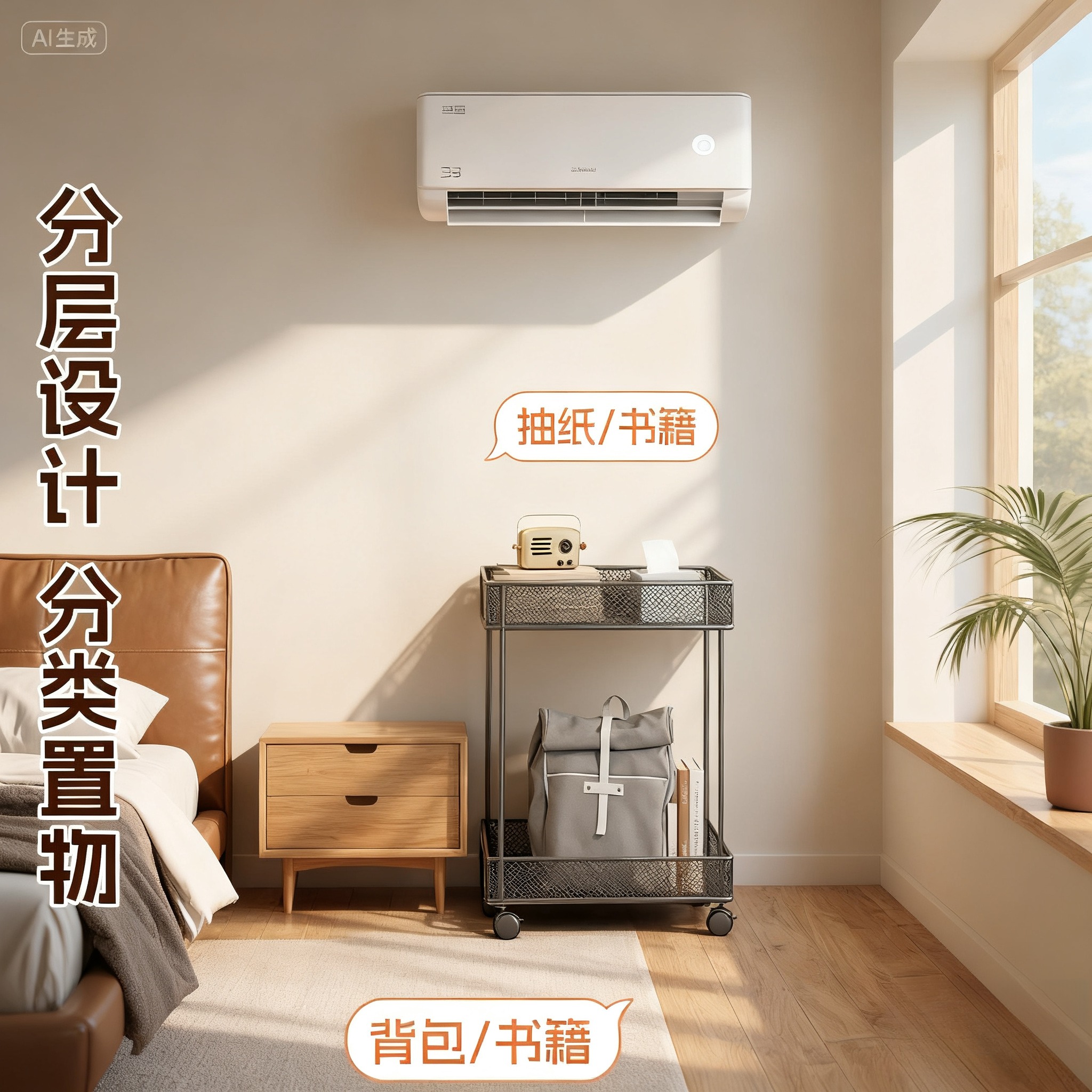 书包置物架家用多层桌下落地
