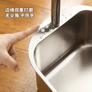 两件套带挂钩 家用不锈钢畚斗簸箕加厚垃圾斗家用清洁铲子扫把套装