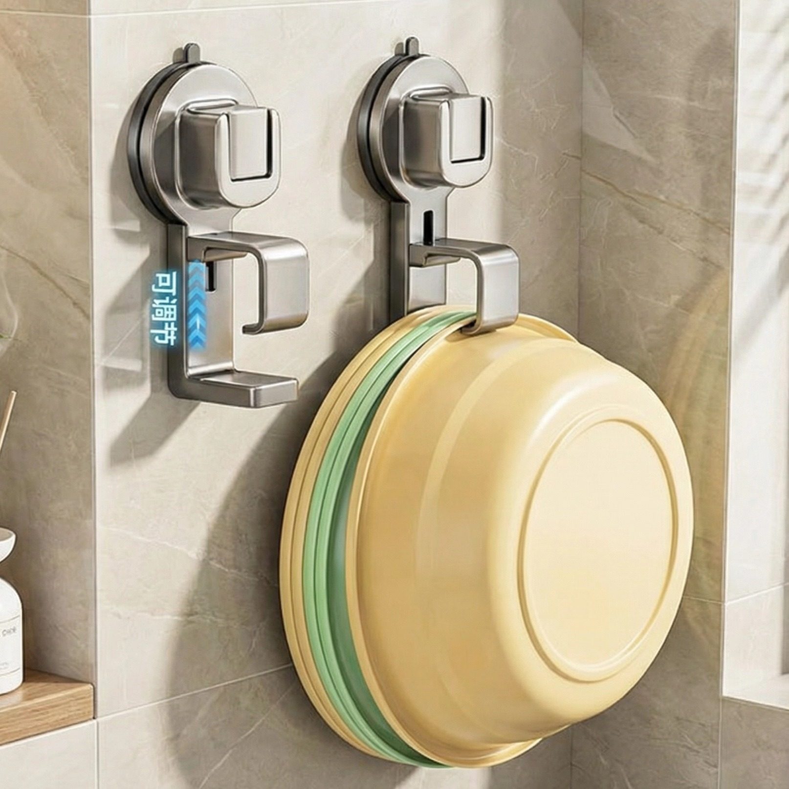 吸盘脸盆架浴室免打孔收纳架卫生间壁挂式洗脸盆置物架收纳多功能,厨房/烹饪用具,抹布架/厨房清洁收纳架,淘宝优惠券,粉丝福利购,淘宝优惠卷