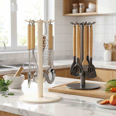 新款厨房旋转挂钩免打孔厨具