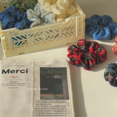 ins复古70年法式大肠发圈