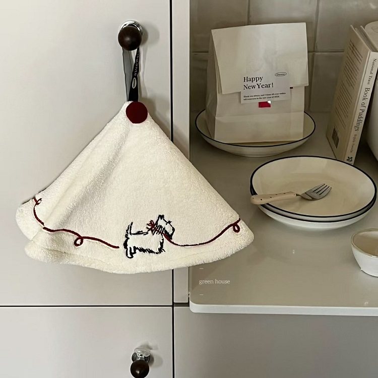 green house * 可丽饼伞裙小狗猫咪超柔吸水厨房浴室可挂擦手巾,家庭/个人清洁工具,厨房擦手巾,淘宝优惠券,粉丝福利购,淘宝优惠卷