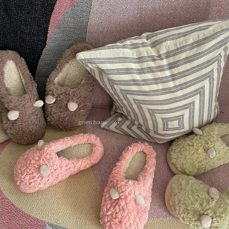 厚底毛绒保暖拖鞋家居鞋