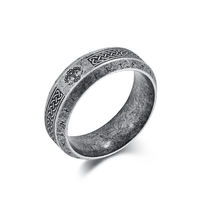 Celtic Rune Tree of Life ring for men, retro Nordic Viking titanium steel ring for women, hip-hop high-end feel thumbnail 2