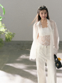 蕾丝拼接衬衫 THEA买手店La freedom26春夏新款 女宽松休闲百搭上衣