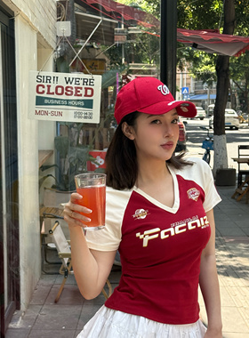 THEA买手店FUDGE PINK 2025夏季新款女装休闲百搭短袖T恤