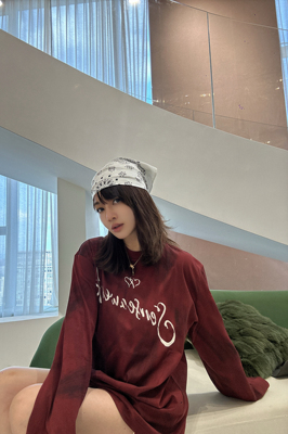 THEA买手店SENSEAWEEK 25AW爱心涂鸦七夕系列长袖T恤男女同款情侣