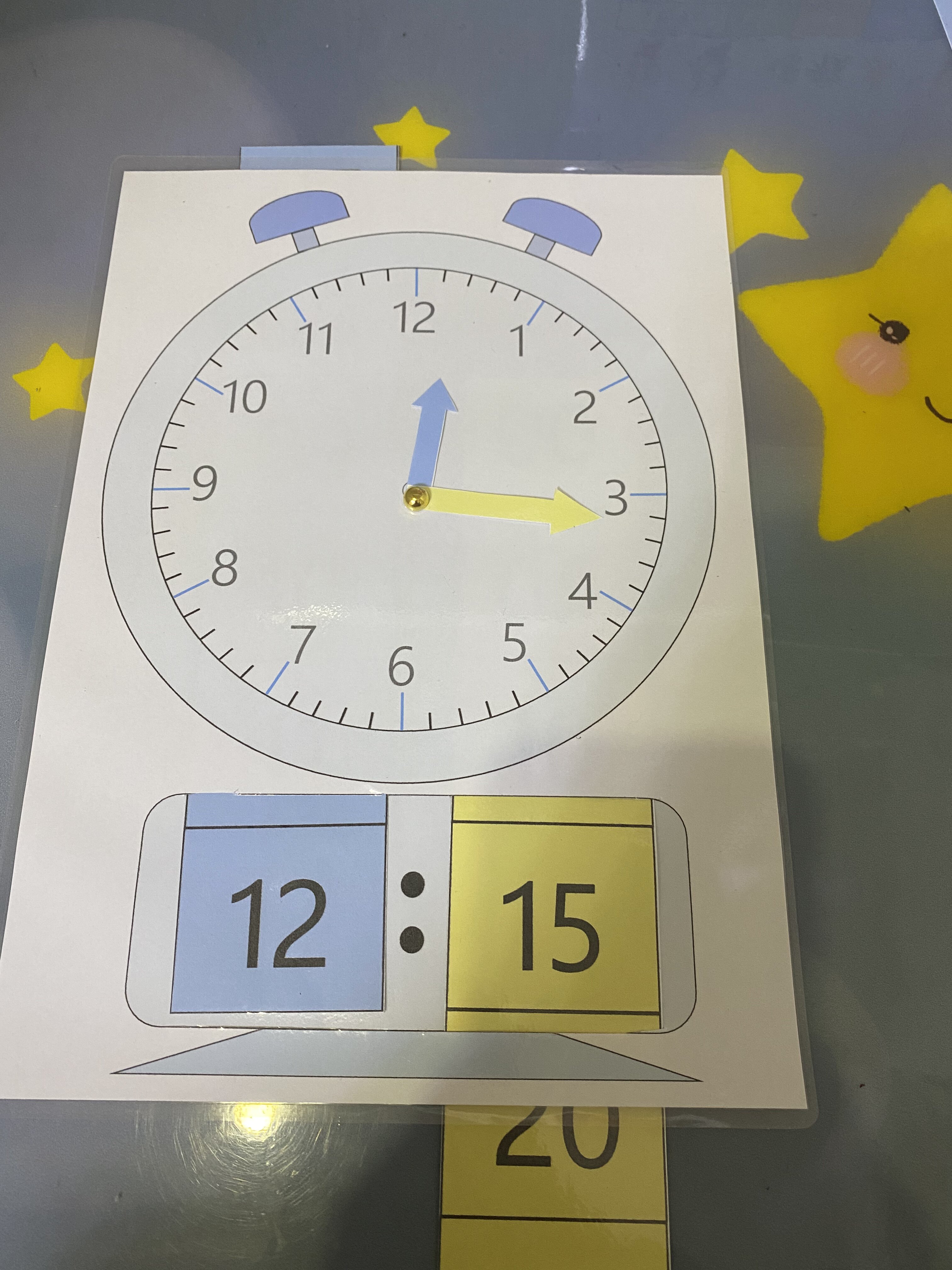 一年级小学生自制钟表/宝宝认识时间/diy钟表/闹钟/亲子diy电子版