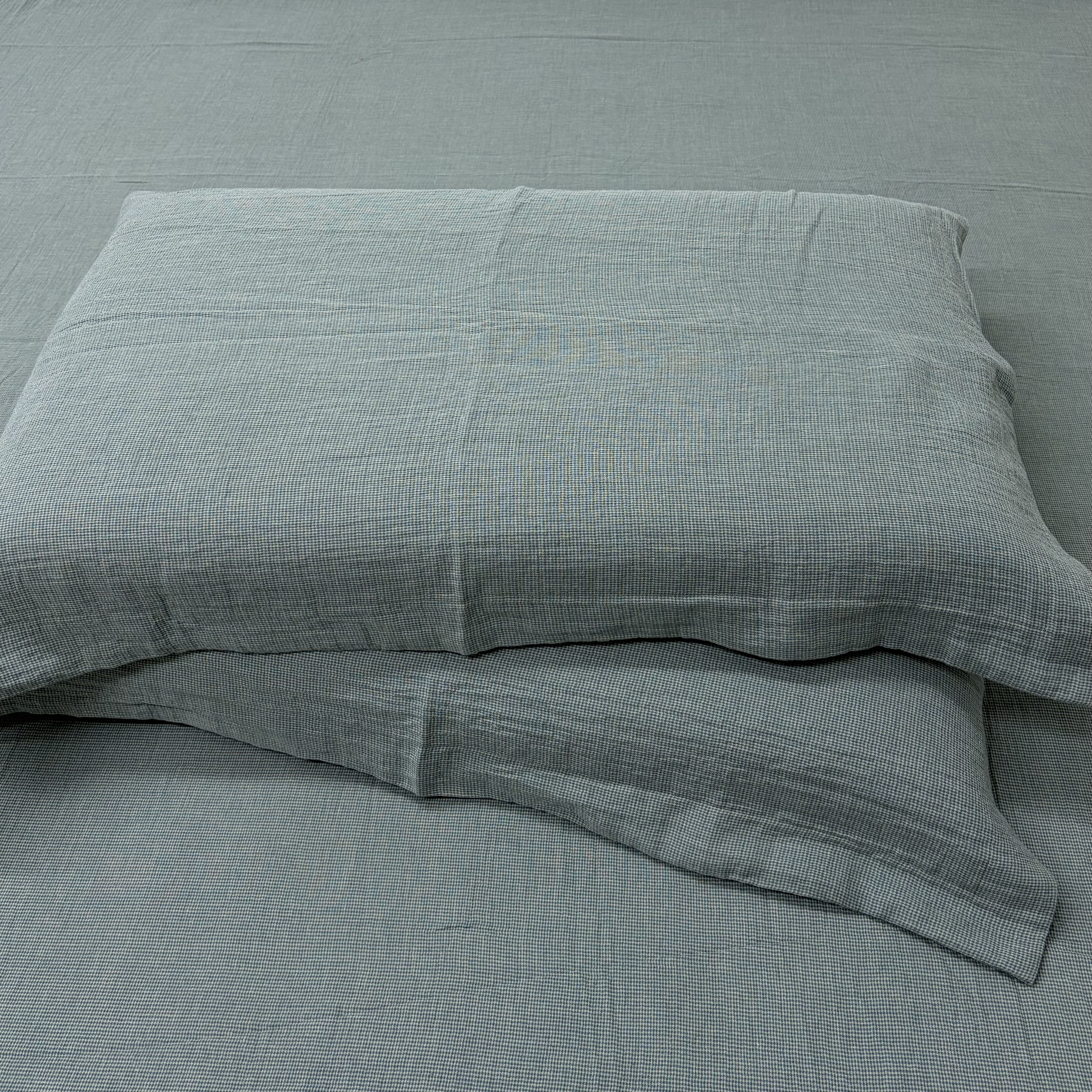 （千禧格蓝）A类母婴级全棉炫彩双层纱枕套四季通用尺寸48*74cm