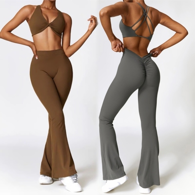 小岛姐妹性感美背瑜伽服套装