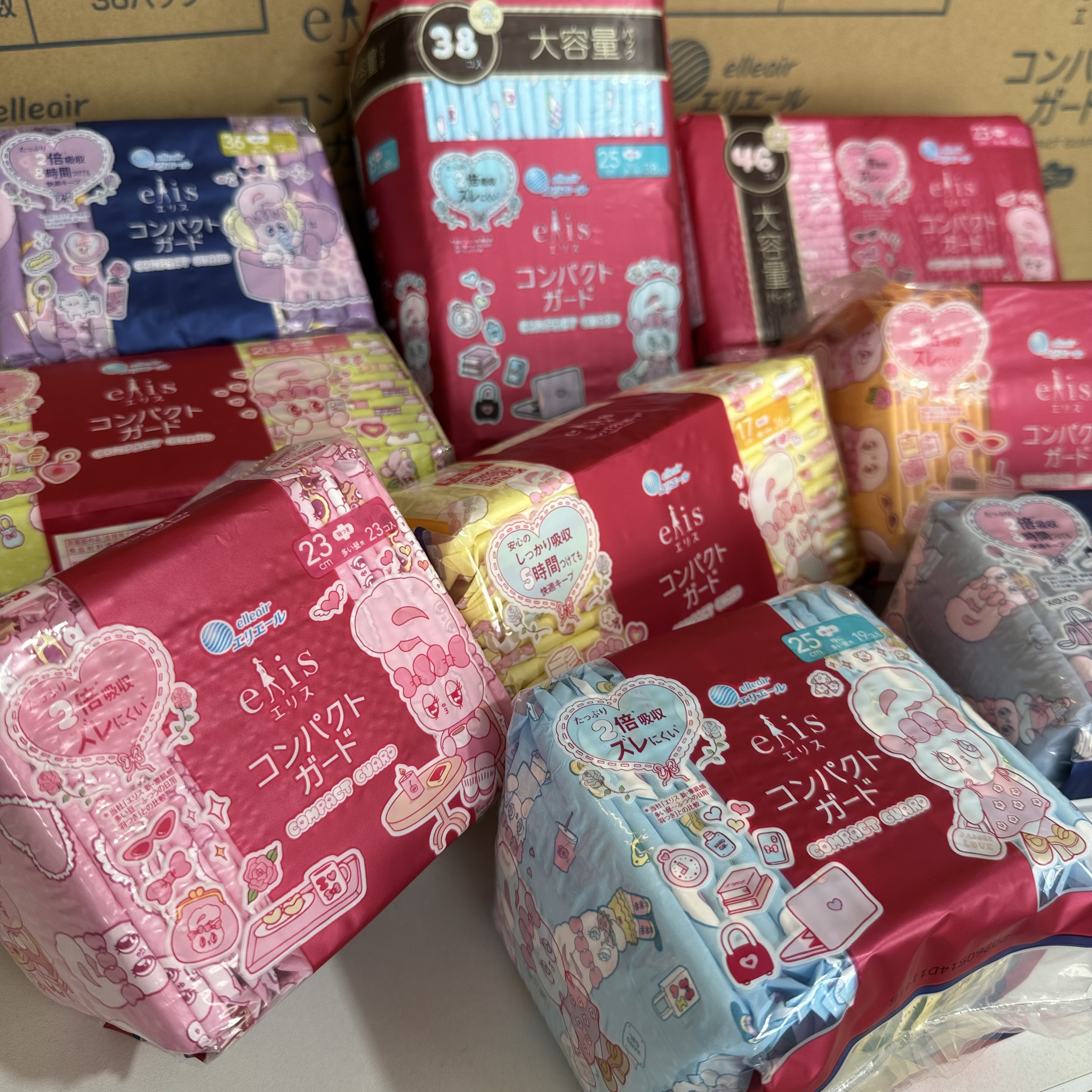 26年6月限定小兔子大王卫生巾日本原装进口爱璐茜超薄棉柔卫生巾