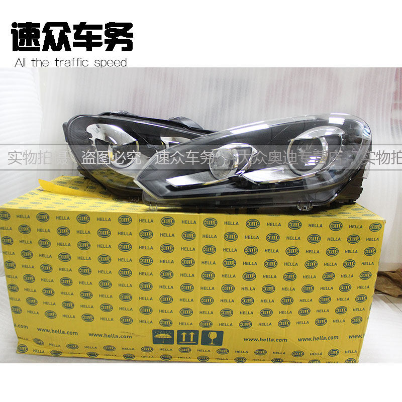 适用于 高尔夫6 GTI R20 LED 泪眼 氙气大灯 泪眼大灯 原装