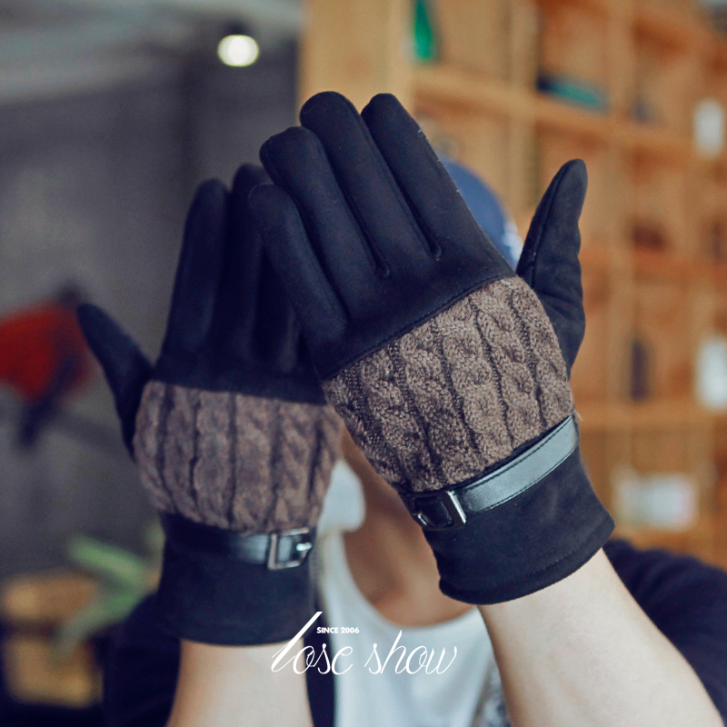 Gants pour homme en velours - Ref 2782582 Image 1