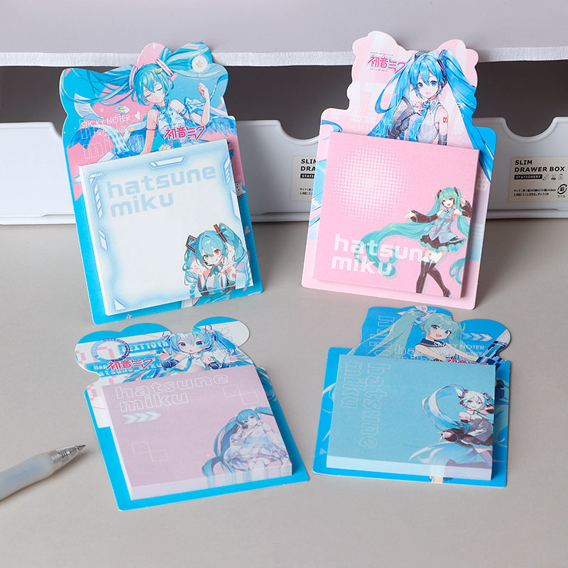 初音未来便利贴学生卡通动漫周边便签本可爱留言记事本随身N次贴