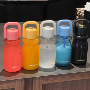 holoholo小奶杯子女高颜值学生儿童便携可爱大容量带吸管随行水杯