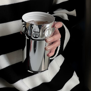 holoholo保温杯女陶瓷内胆316L不锈钢咖啡杯随行便携高颜值水杯