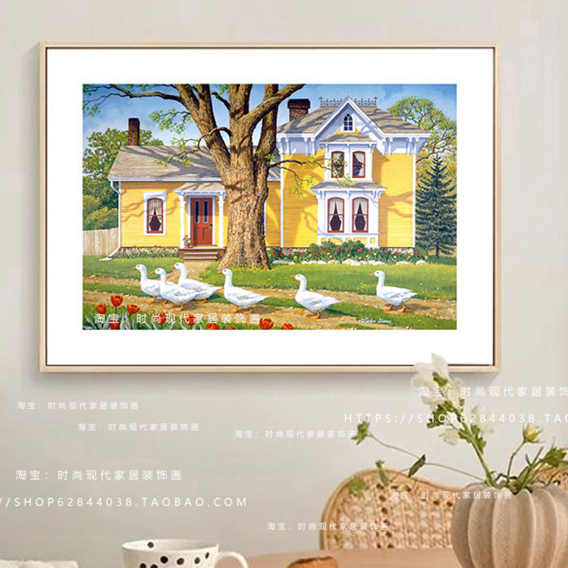 北欧风格装饰画客厅沙发背景墙画