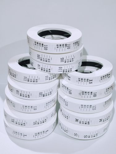 服装辅料水洗标数字英文码尺码卷