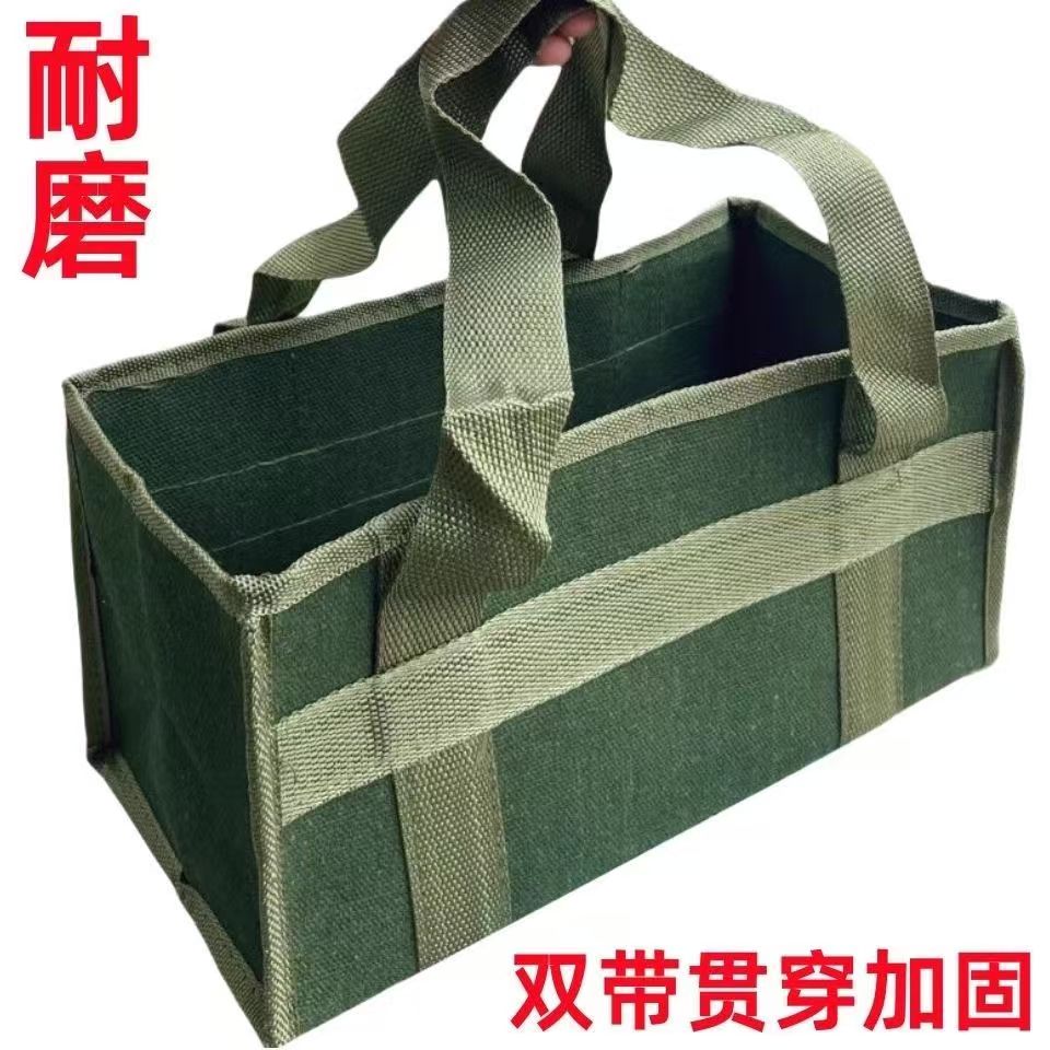 定制耐磨加厚帆布大容量工具包图片