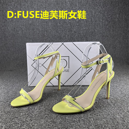 正品撤柜处理D:FUSE迪芙斯女鞋真皮夏季款一字扣带中空凉鞋女羊皮