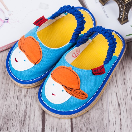 Pantoufles enfants en coton pour Toute saison - semelle tendon - Ref 1036359 Image 3