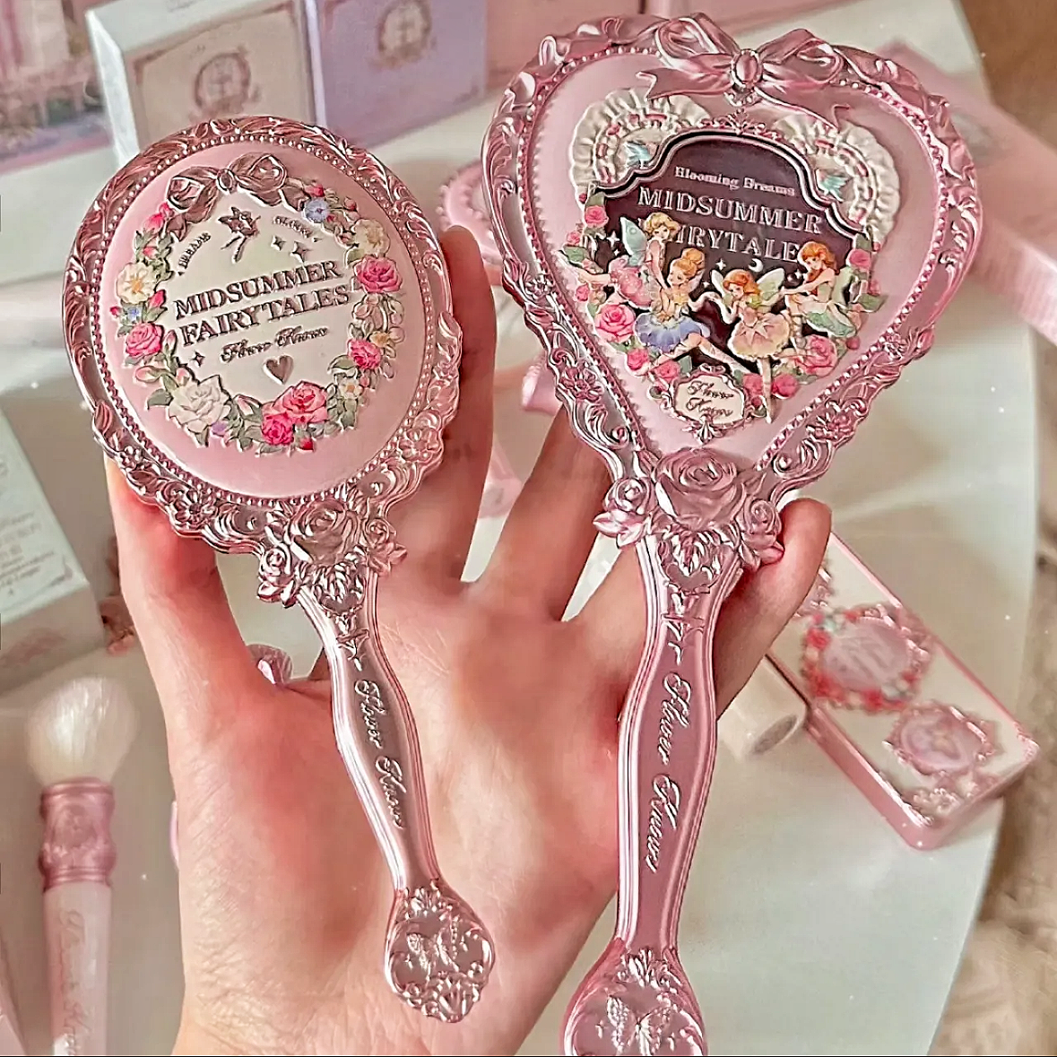 花知晓（美妆）化妆随身镜子