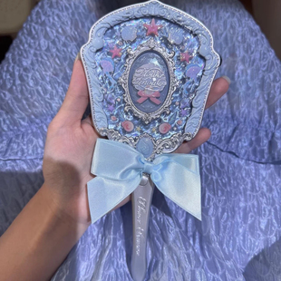 花知晓新品贝壳珍珠系列周边手持镜高颜值公主风mini镜子