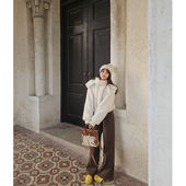 小个子加厚加绒牛仔裤 子送腰带 冬直筒裤 女阔腿牛仔裤 女高腰阔腿裤